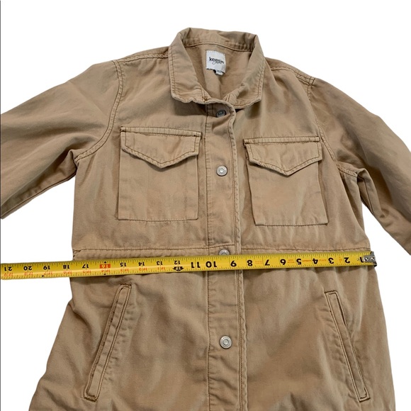 Kensie Utility Button Down Waist Drawstrings Jacket Size Small - Picture 8 of 17